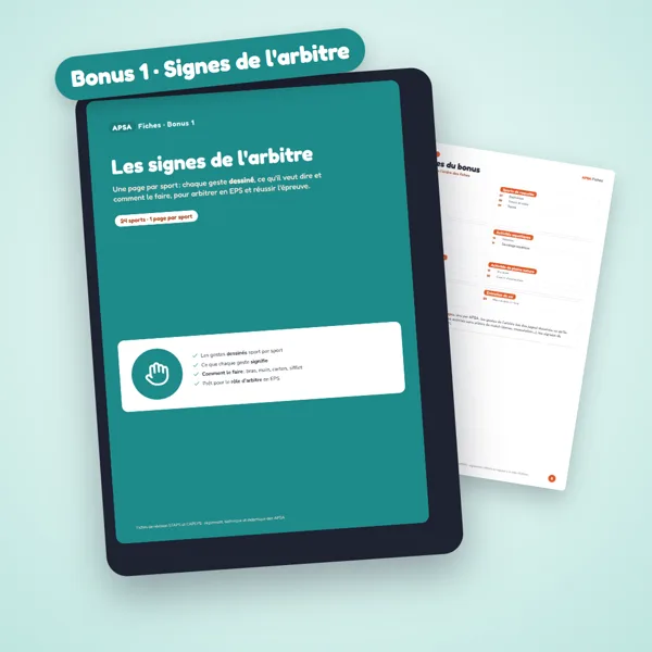 Bonus Les signes de l’arbitre